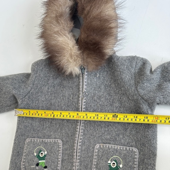 Genuine Handcrafted Wool/Fur ParkaEmbroidered Details-By “Labrador Handicraft” - Picture 13 of 13